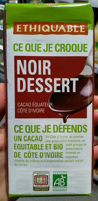 Chocolat noir dessert - 3760091720672