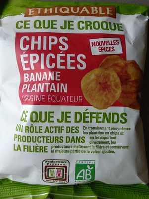 Chips épicées de Banane Plantain - 3760091721051