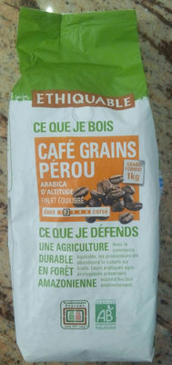 Café 1 KG Pérou Grains Bio & équitable - 3760091725790