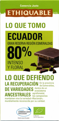 Chocolate Ecuador 80% - 3760091726124