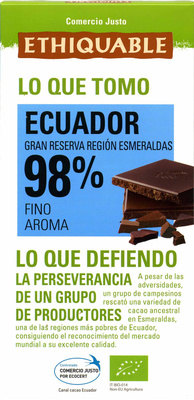 Chocolate negro cacao de ecuador ecológico - 3760091726193