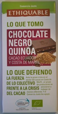Chocolate negro quinoa - 3760091726940