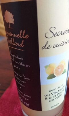 Vinaigre à la pulpe de yuzu - 3760125982083