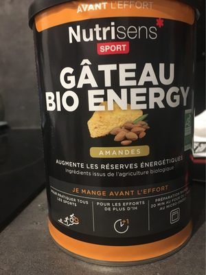 Gâteau bio energy Amandes - 3760145411310