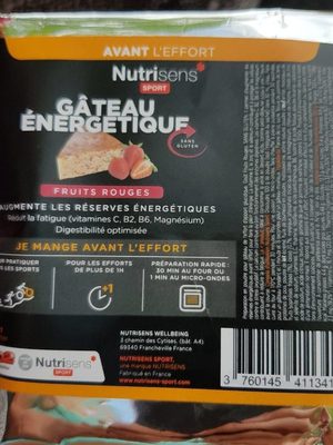 Gâteau énergétique - 3760145411341