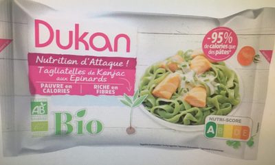 Tagliatelles de Konjac aux épinards bio - 3760151012587