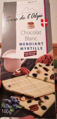 Chocolat blanc mendiant myrtille - 3760165988649