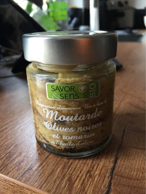 Moutarde olives noires et romarin à l'huile d'olive - 3760194204598