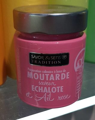 Moutarde saveur Echalotte et Ail Rose - 3760194212388