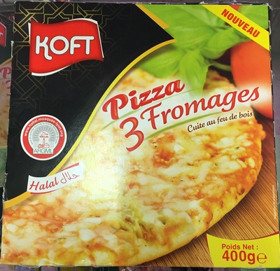 Pizza 3 fromages cuite au feu de bois - 3760234794515