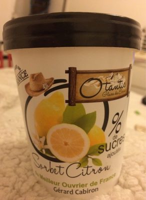 Sorbet citron 0% de sucres ajoutés - 3760244100986