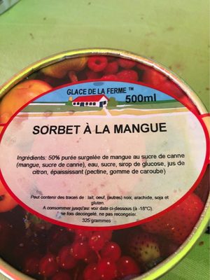 Sorbet mangue - 3760252110151