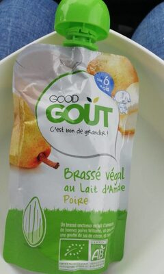 Brassé végétal au lait d'amande poire-Good Gout-90g - 3760269310766