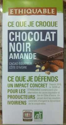 Chocolat noir amande - 3760278860481