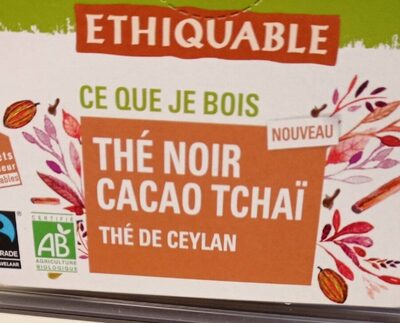 Thé noir cacao tchai - 3760278860771
