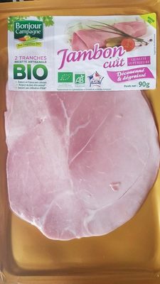Jambon cuit découenné & dégraissé - 39401229