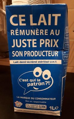 Lait demi écrémé UHT - 39614063