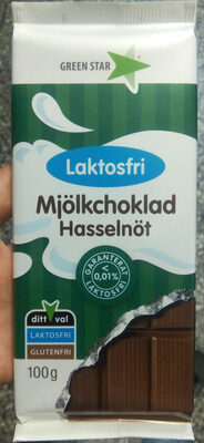 Laktosfri mjölkchoklad hasselnöt - 4000194332044