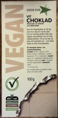 Green Star Vit Choklad - 4000194332075