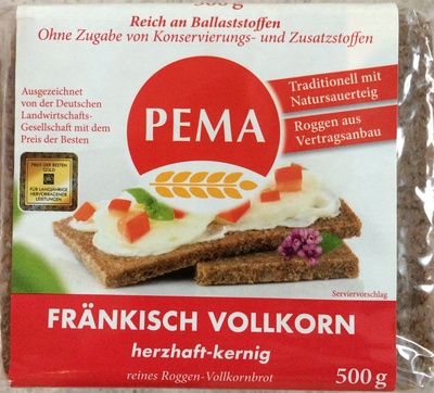 Pema Fränkisch Vollkorn 500 g - 4000358001113
