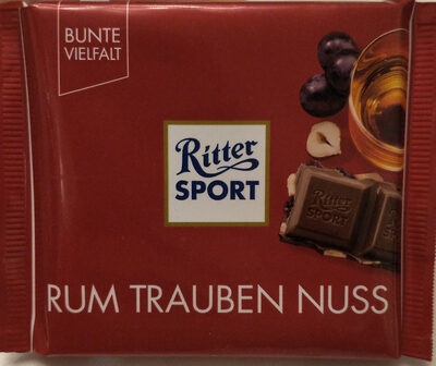 Ritter Sport Rum Trauben Nuss - 4000417012005