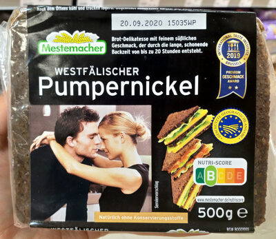 Mestemacher Echt westfälischer Pumpernickel 500G - 4000446001018