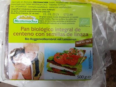 Mestemacher Organic Linseed Bread - 4000446001650