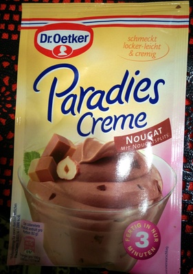 Dr.Oetker Paradies Creme Nougat Geschmack 70G - 4000521002930