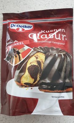 Dr. Oetker Kuchen Glasur Dunkel, 125G - 4000521006846