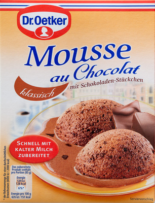 Dr.Oetker Mousse au Chocolat Klassisch 92 g - 4000521475000