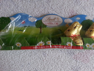 Mini lapin or au chocolat au lait - 4000539670701