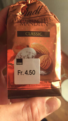 Lindt Weihnachts-mandeln Classic - 4000539750502