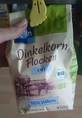 Kölln Bio Dinkelkorn Flocken zart 450G - 4000540020601