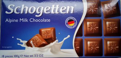 Schogetten alpine milk chocolate - 4000607850004