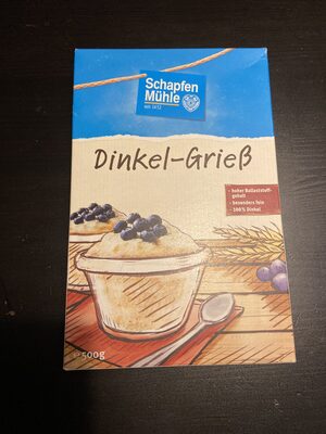 Schapfenmühle Dinkelgrieß 500G - 4000950562401