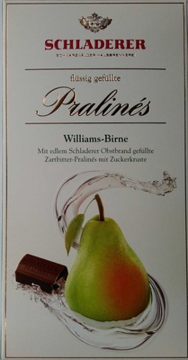 Flüssig gefüllte Pralinés Williams-Birne - 4000956133063