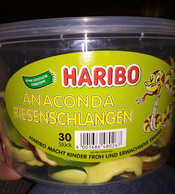 Haribo Anaconda Riesenschlangen, 30 Stück - 4001686480267