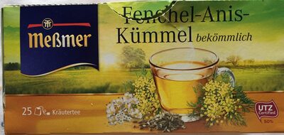 Meßmer Tee Fenchel-Anis-Kümmel 25ST 50G - 4002221009325