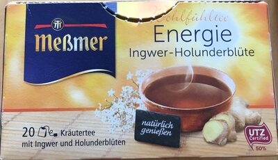 Meßmer Wohlfühltee Energie Ingwer-Holunderblüte 20ST 40G - 4002221029897