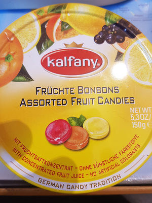 Kalfany Früchte Bonbons Dose - 4002590000633