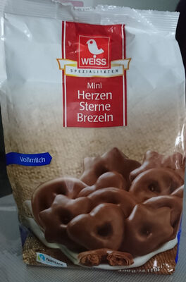 Weiss Mini Herzen Sterne Brezeln Vollmilch - 4003160114309