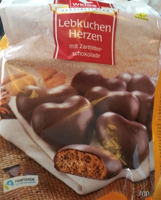 Weiss Lebkuchen-herzen Zartbitter - 4003160271309