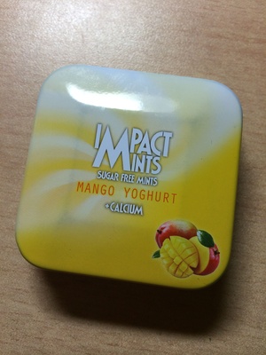 IMPACT MINTS mango yoghurt flavored mints sugar free - 4005292002400
