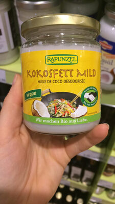 Rapunzel Kokosfett Mild Hih, 200 GR Glas - 4006040216216