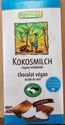 chocolat vegan au lait de coco - 4006040218388