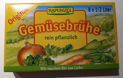 Rapunzel Gemüse-brühwürfel Original Mit Bio-hefe,8 St Packung - 4006040271505