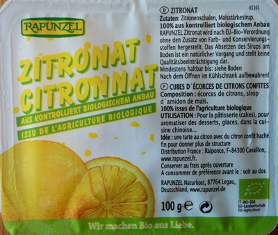 Cubes d'écorces de citrons confites - 4006040307556