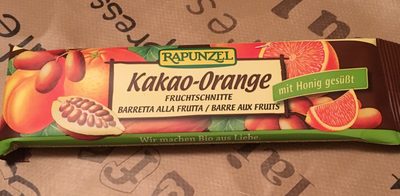 Barre Aux Fruits Cacao & Orange Bio Rapunzel - 4006040312826