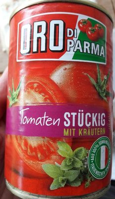 Oro di Parma Tomatenstückig mit Kräutern 400 g - 4008100168473