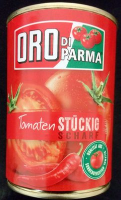 Oro di Parma Tomaten stückig scharf 400 g - 4008100168480